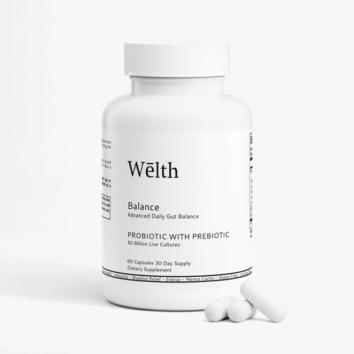 Wēlth Balance | Advanced Daily Gut Balance Probiotic With Prebiotic