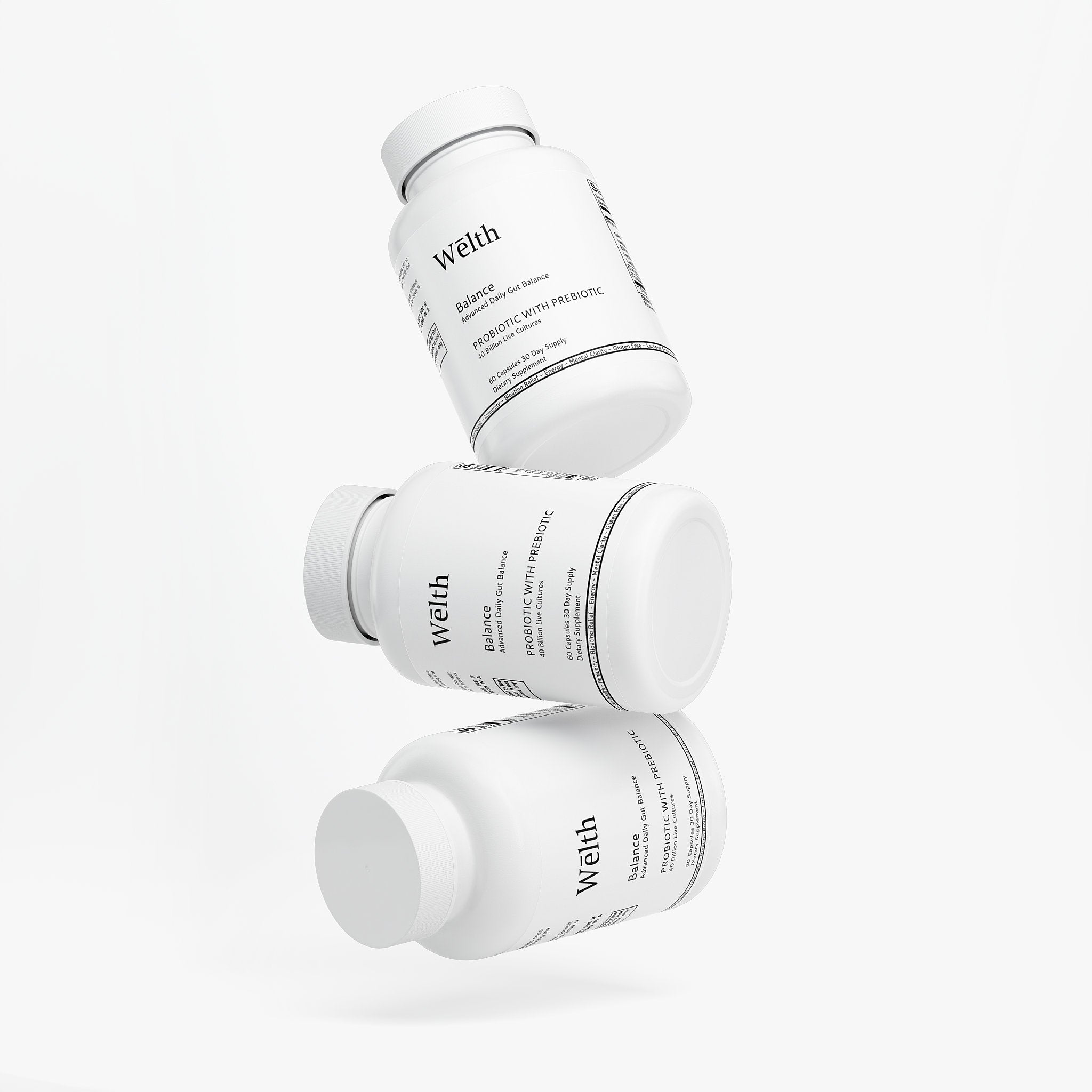 Wēlth Balance | Advanced Daily Gut Balance Probiotic With Prebiotic