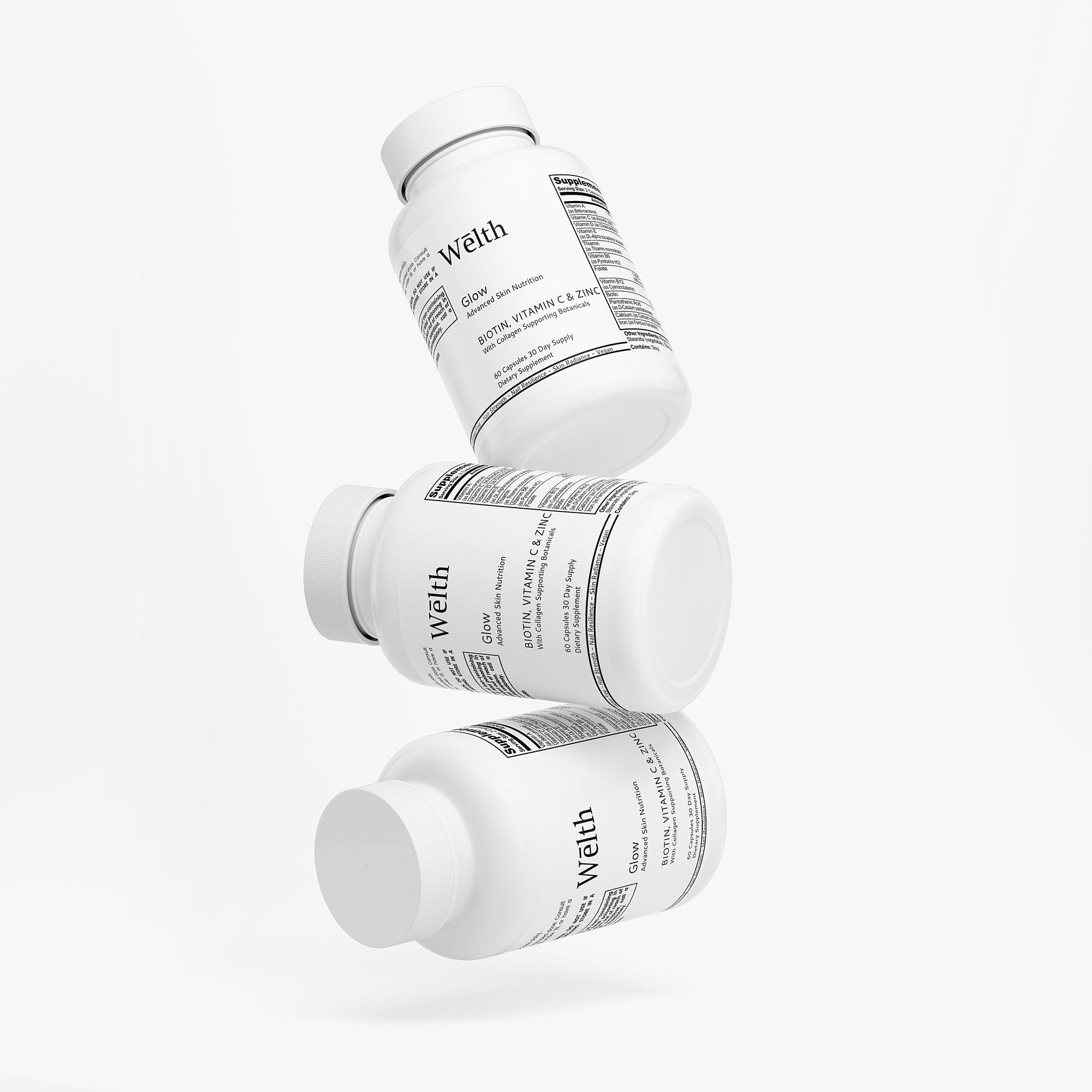 Wēlth Glow l Biotin, Vitamin C & Zinc