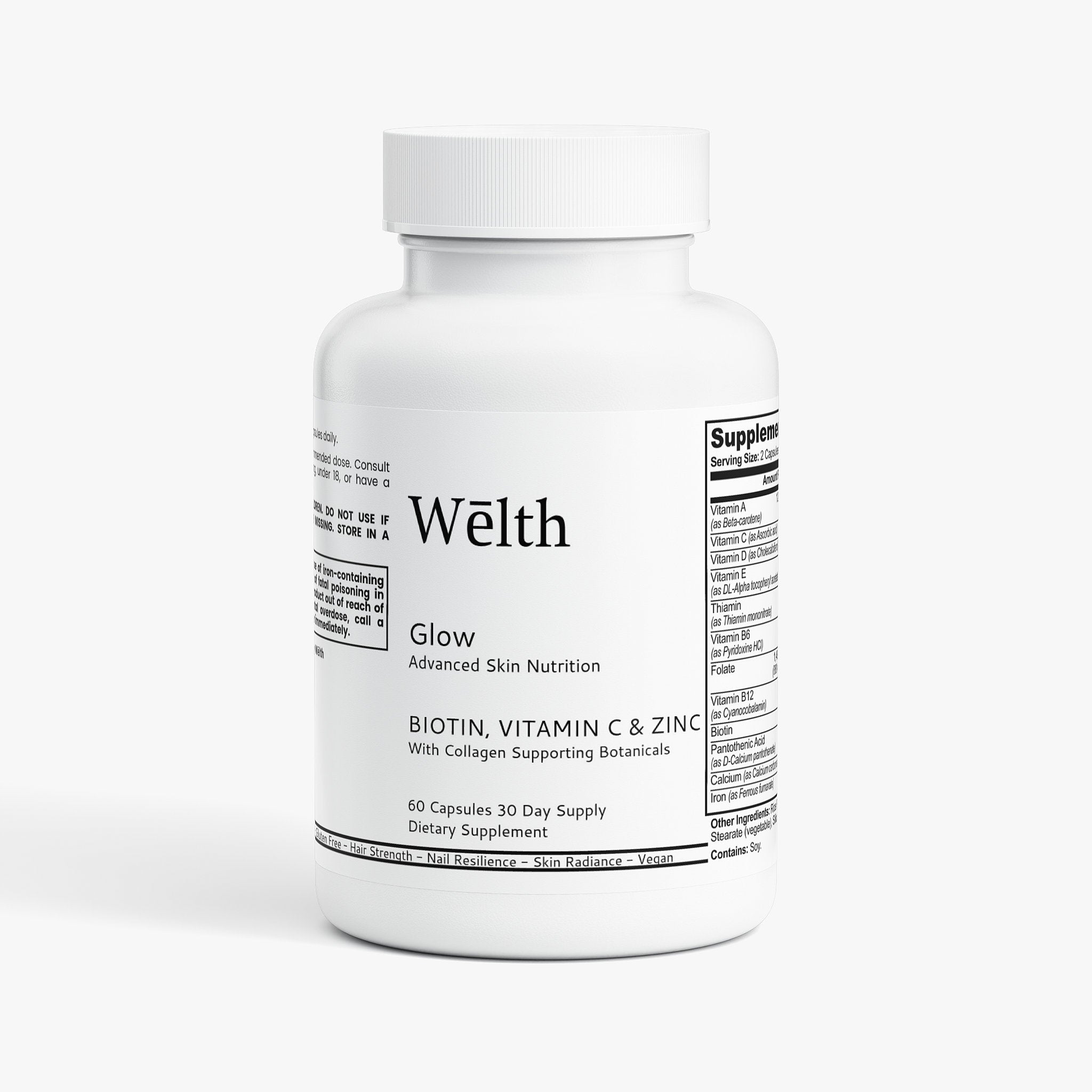 Wēlth Glow l Biotin, Vitamin C & Zinc