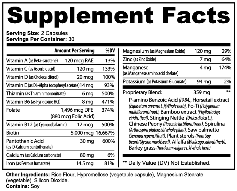 Wēlth Glow l Biotin, Vitamin C & Zinc